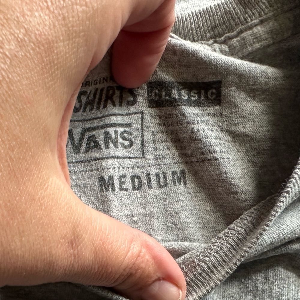 Vans Heather Gray Graphic Tee